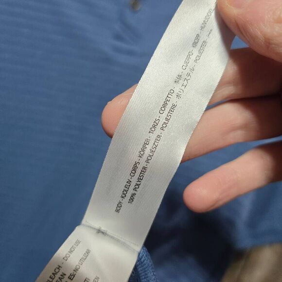 Ariat Tek Blue Stripe Lightweight Polo Shirt - Picture 5 of 5